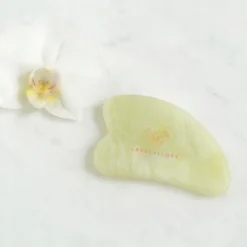 Crystallove, płytka do masażu twarzy gua sha z jadeitu, 1 szt.