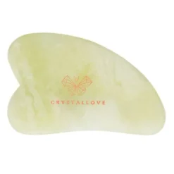 Crystallove, płytka do masażu twarzy gua sha z jadeitu, 1 szt.
