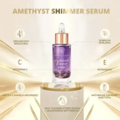 Crystallove, serum do twarzy z ametystem i bakuchiolem, 30 ml