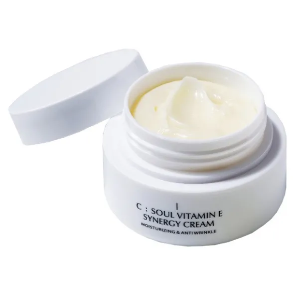 C:Soul Vitamin E Synergy Cream, odżywczy krem przeciwzmarszczkowy do twarzy, 50 g