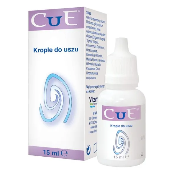 Cue, krople do uszu, 15 ml