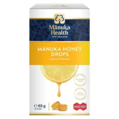 Cukierki z miodem Manuka MGO 400+ i witamina C smak cytrynowy, 65 g