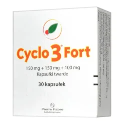 Cyclo 3 Fort, 150 mg+150 mg+100 mg, kapsułki twarde, 30 szt.