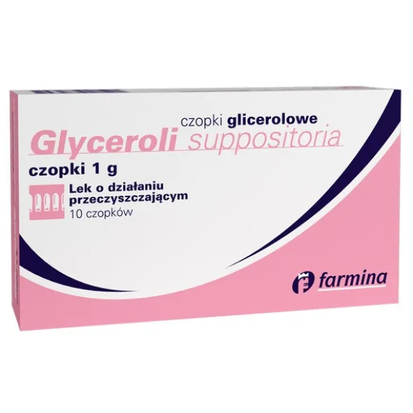 Czopki glicerolowe, 1 g, 10 szt. (Farmina)