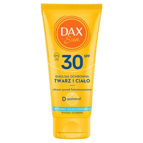 Dax Sun, emulsja ochronna do twarzy i ciała SPF 30 travel, 50 ml