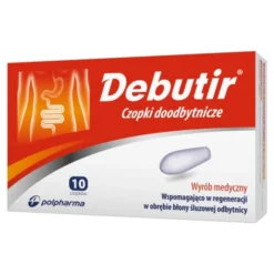 Debutir, czopki doodbytnicze, 10 szt.