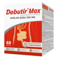 Debutir Max, maślan sodu 500 mg, kapsułki, 60 szt.
