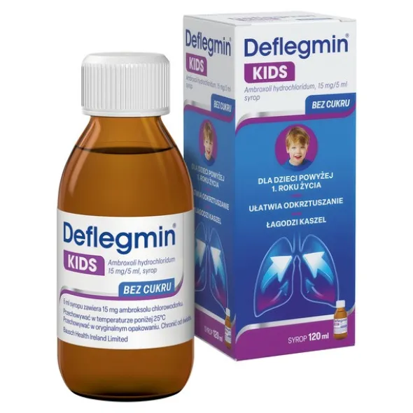 Deflegmin KIDS, syrop, (15 mg/5 ml), 120 ml