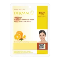 Dermal Vitamin Collagen Essence Mask, maska w płachcie z kompleksem witamin, 23 ml