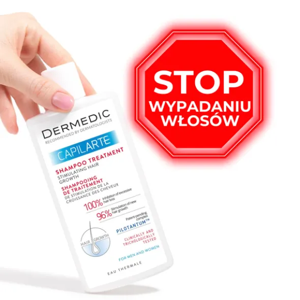 Dermedic Capilarte, kuracja stymulująca wzrost włosów, szampon, 300 ml