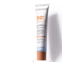 Dermedic Sunbrella, lekki krem ochronny, tonujący, SPF 50+ PPD 26, 40 ml