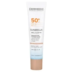Dermedic Sunbrella, lekki krem ochronny, tonujący, SPF 50+ PPD 26, 40 ml
