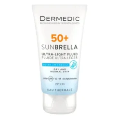 Dermedic Sunbrella, ultralekki krem ochronny SPF 50+ dla skóry normalnej i suchej, 40 ml