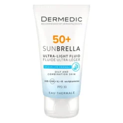 Dermedic Sunbrella, ultralekki krem ochronny SPF 50+ dla skóry tłustej i mieszanej, 40 ml