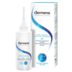 Dermena Hair Care, żel hamujący wypadanie włosów, 150 ml (butelka + dozownik)