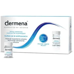 Dermena Hair Care, kuracja do włosów osłabionych, nadmiernie wypadających, 5 ml, 15 ampułek
