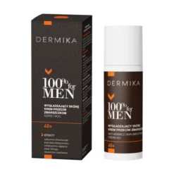 Dermika 100% For Men 40+, wygładzający skórę krem przeciw zmarszczkom, 50ml