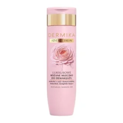 Dermika Ideal Skin, luksusowe różane mleczko do demakijażu, 200 ml