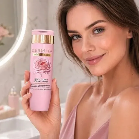 Dermika Ideal Skin, luksusowy różany tonik, 200 ml