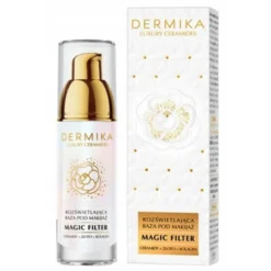 Dermika Luxury Ceramides, rozświetlająca baza pod makijaż, 30 ml