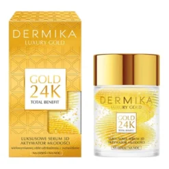 Dermika Luxury Gold 24K, luksusowe serum 3D na dzień i na noc, 60 g