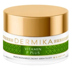 Dermika Vitamina P Plus, Hipoalergiczny krem przeciwzmarszczkowy, tłusty, 50 ml
