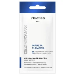 Dermomask Night Active, Infuzja Tlenowa, maseczka naprawcza, 12 ml, 1 saszetka