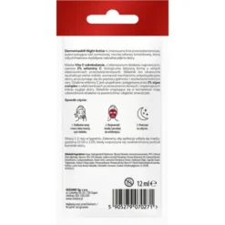 Dermomask Night Active, Vita C+Odmłodzenie, maseczka naprawcza, 12 ml, 1 saszetka