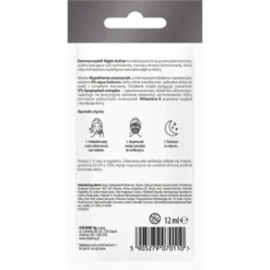 Dermomask Night Active, Wypełnienie Zmarszczek, maseczka naprawcza, 12 ml, 1 saszetka