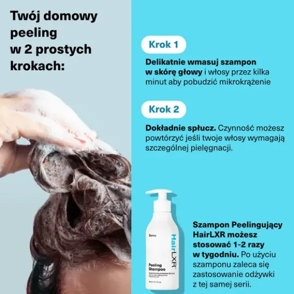 Dermz HairLXR, szampon peelingujący, 300 ml