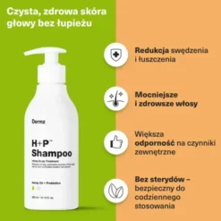 Dermz, H+P Shampoo, oczyszczający szampon dla skóry wrażliwej, 300 ml