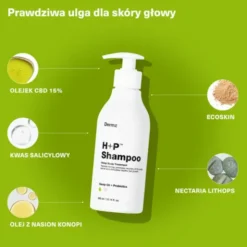 Dermz, H+P Shampoo, oczyszczający szampon dla skóry wrażliwej, 300 ml