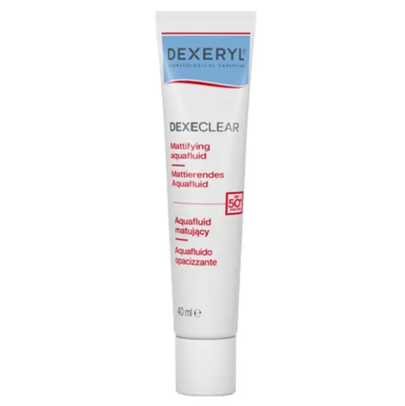 Dexeryl Dexeclear, aquafluid matujący SPF50+, 40 ml
