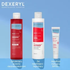 Dexeryl Dexeclear, żel pieniący przeciw niedoskonałościom, 200 ml