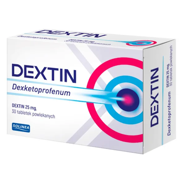 Dextin, 25 mg, tabletki powlekane, 30 szt.