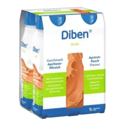 Diben Drink, płyn o smaku morela-brzoskwinia, 4 x 200 ml