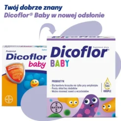 Dicoflor Baby, krople, 5 ml x 2 opakowania