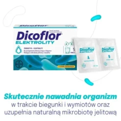 Dicoflor Elektrolity, saszetki z proszkiem, 5 szt. + 5 szt.