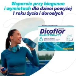 Dicoflor Elektrolity, saszetki z proszkiem, 5 szt. + 5 szt.
