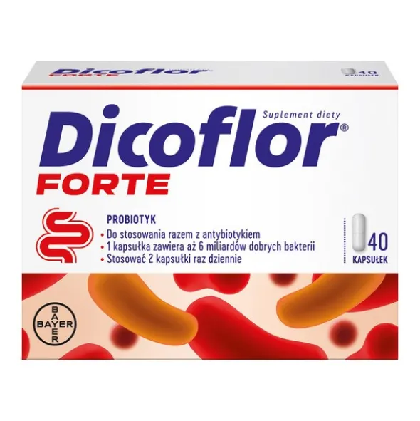 Dicoflor Forte, kapsułki, 40 szt.