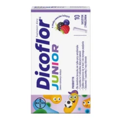 Dicoflor Junior, proszek w saszetkach, smak owoce leśne, 10 szt.