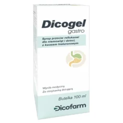 Dicogel Gastro, syrop przeciw refluksowi dla dzieci i niemowląt, 100 ml