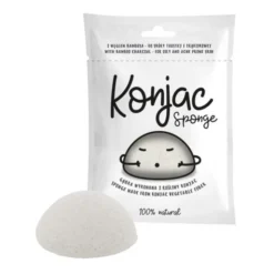 Diet-Food, gąbka konjac do twarzy, biała, 1 szt.
