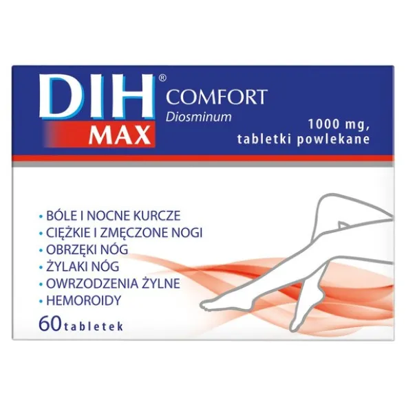 DIH Max Comfort, 1000 mg, tabletki powlekane, 60 szt.