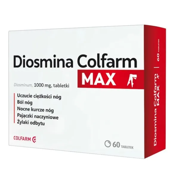 Diosmina Colfarm Max, 1000 mg, tabletki, 60 szt.
