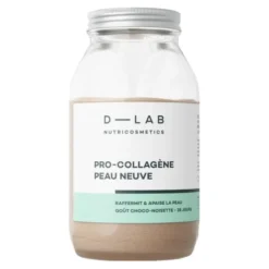 D-LAB Pro-Collagene Peau Neuve, proszek, smak orzech laskowy i czekolada, 170,8 g