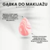 Donegal Blending Sponge, gąbka do makijażu, marmurek różowy, 1 szt.
