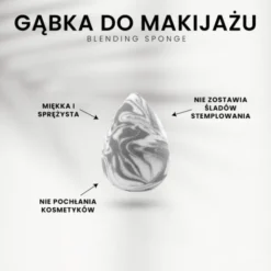 Donegal Blending Sponge, gąbka do makijażu, marmurek, 1 szt.