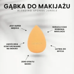 Donegal Blending Sponge Jungle, gąbka do makijażu Super Soft, 1 szt.
