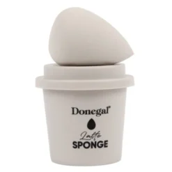 Donegal Latte Sponge, gąbka do makijażu + etui, 1 szt.